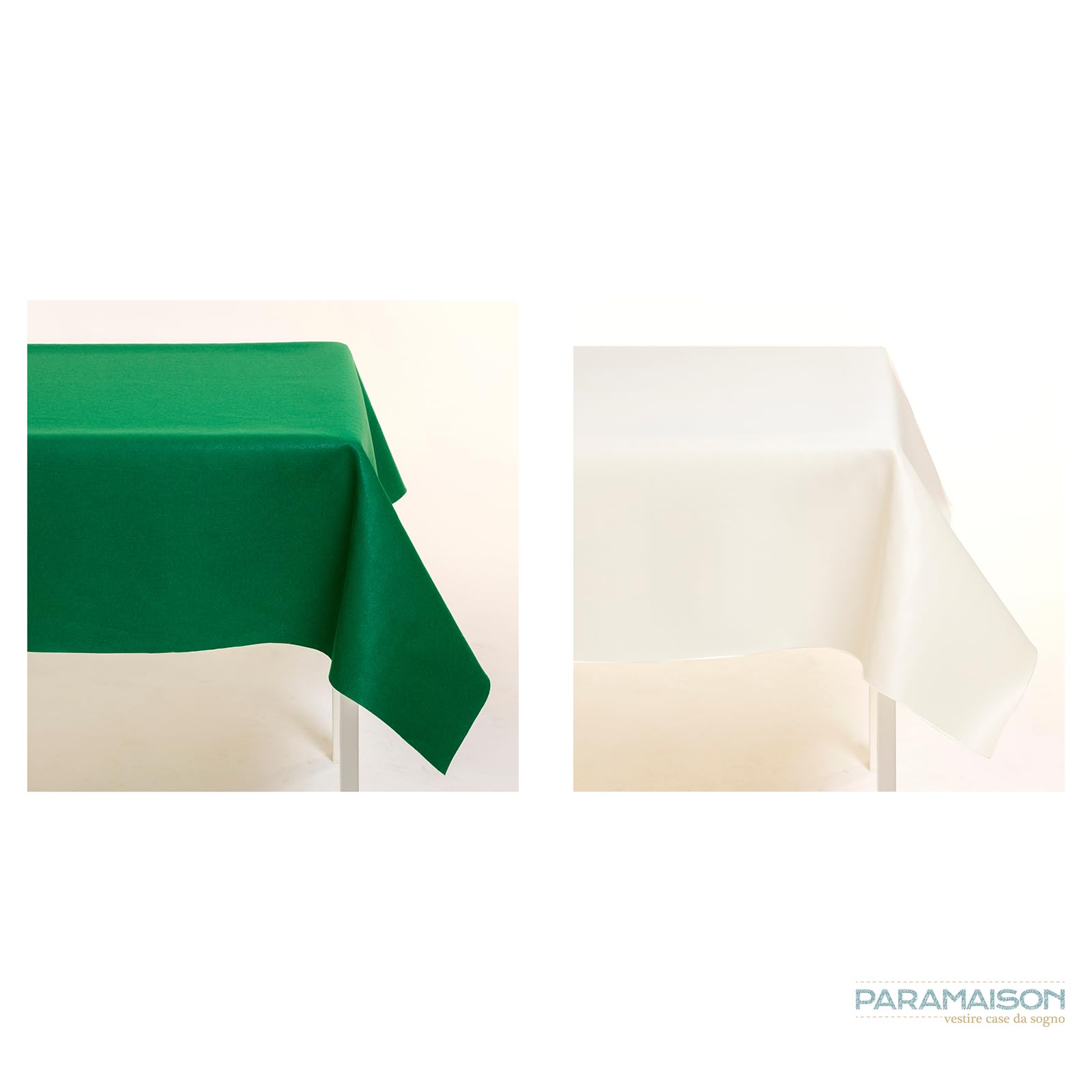 PARAMAISON Tovaglia Panno Verde Game, Copritavolo Gommato Antimacchia, Tappeto da Gioco Quadrato, Pillow Poker | 140x450cm