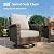 MIXPATIO 6-Piece Wicker Patio Furniture Set with Swivel Chairs, High Back Outdoor Sofa with 5.5-inch Thick Cushion, All-Weather Wicker Patio Conversation Set for Deck Yard Pool, Grey
