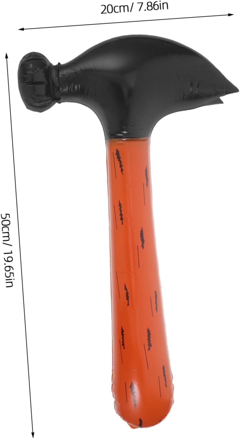 2pcs Inflatable Hammer Props for Boy Girl Blow up Party Favor for Holiday Events Birthday Celebrations and Theater Fun Tool for Creative Play