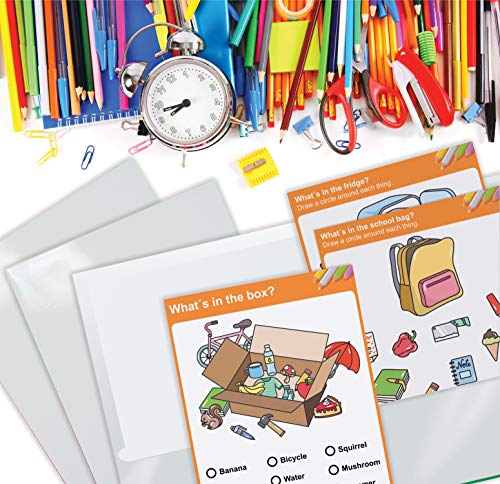 Image of Better Office Products 2 Pocket Glossy Laminated White Paper Folders, Letter Size, 25 Pack, White Paper Portfolios, Box of 25