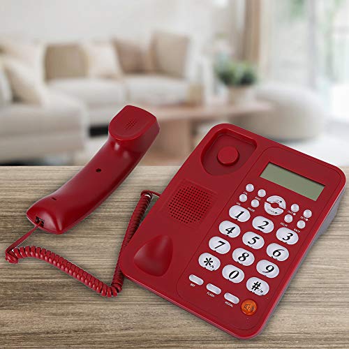 Teléfono alámbrico con pantalla LCD y volumen ajustable miniatura 5