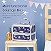 Joligrace Makeup Case for Girls Cosmetic Train Case Makeup Storage Box Jewelry Organizer Hair Accessories Lockable with Trays & Mirror Kids Gift Unicorn