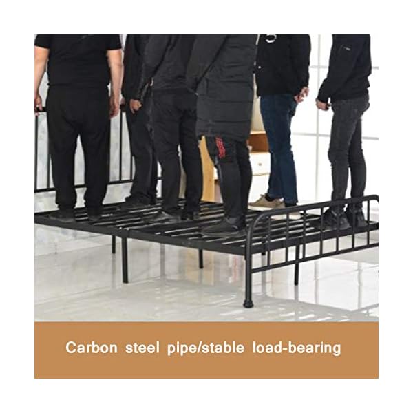 IRON Small Size Metal Bed Frame, Modern And Simple Princess Style Double Single Bed, Stylish Design And Non-slip Foot Pads, Load Capacity Up To 500 Kg - Image 7