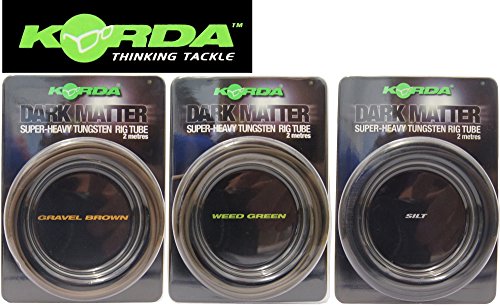 Korda Dark Matter Tungsten Tubing 2 Metre Hose For Carp Rigs, Rigtube Carp Fishing Carp Rigs, Weed (Grün)