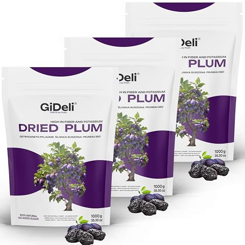 GiDeli Ciruelas secas 3 kg sin piedra sin azúcar de Chile