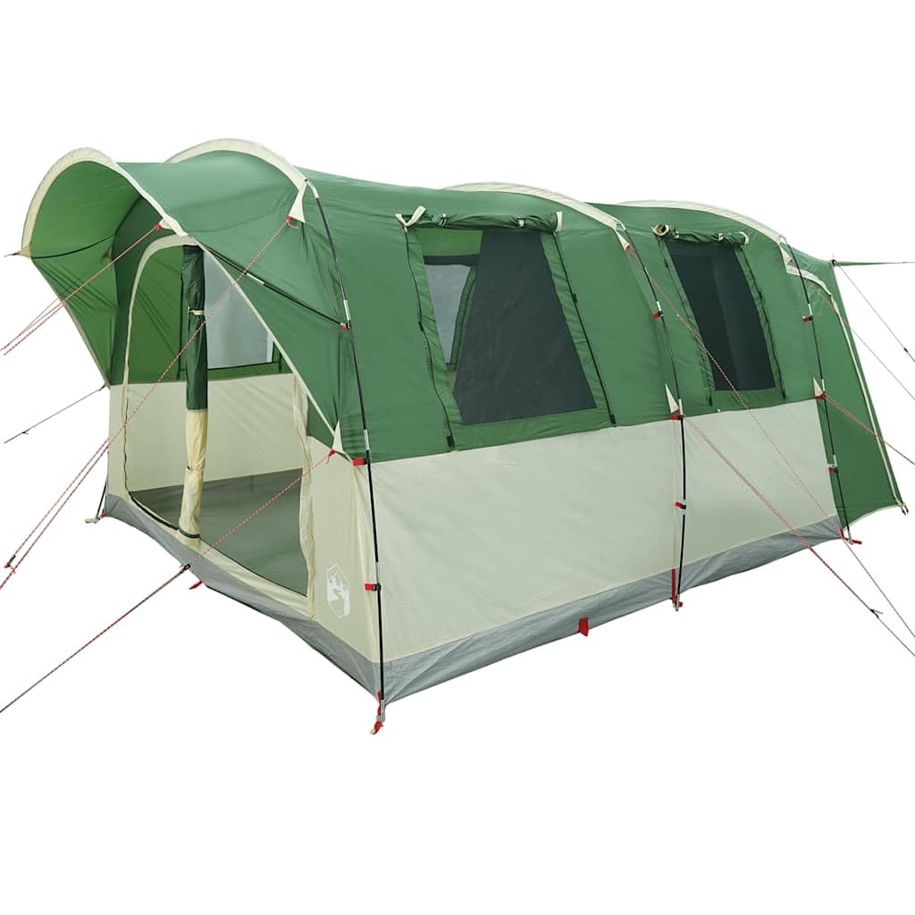 Tenda per auto per 4 persone, verde, impermeabile, tenda da campeggio pieghevole in poliestere con rivestimento in PU, impermeabile e antivento, facile da montare con pali e cinghie robuste