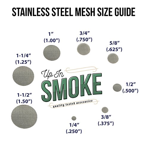 Made in The USA - 100 3/8\" (.375\") 304 Stainless Steel Premium Pipe Screen Filters