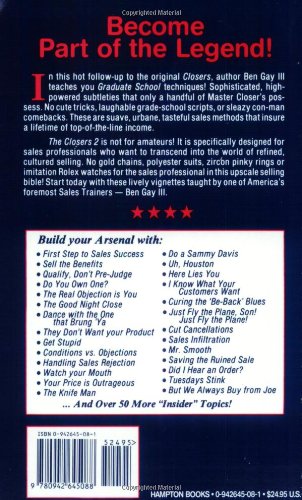 Sales Closer's Bible: The Closers, Part 2