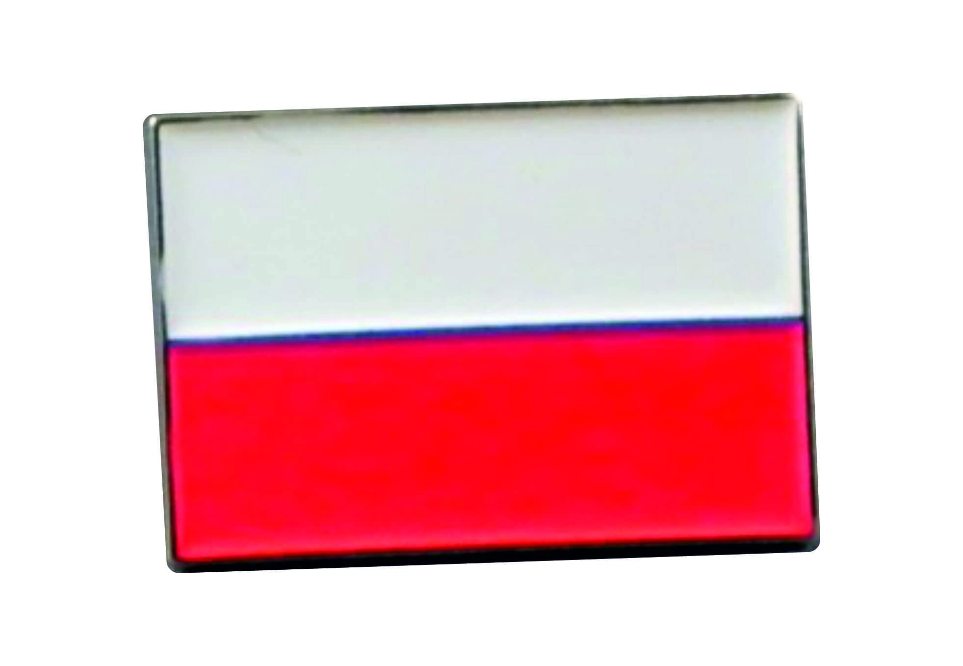 Metal Enamel Pin Badge Brooch Polish National Flag (Poland Polska)
