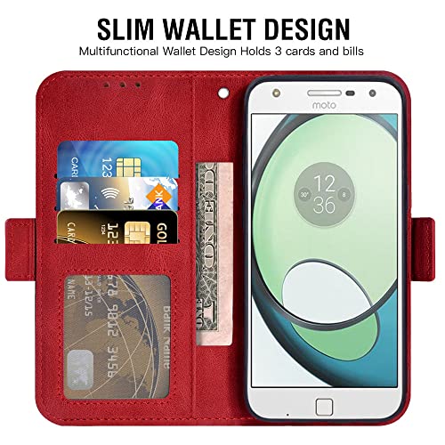 Asuwish Leather Wallet Case for Motorola Moto Z Play #TOP12