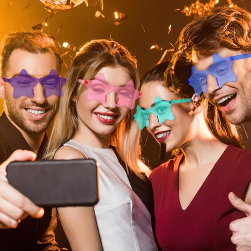 Star Sunglasses Favors Women,Fun Star Shaped Birthday Party Glasses,Party Sunglasses for Adults4