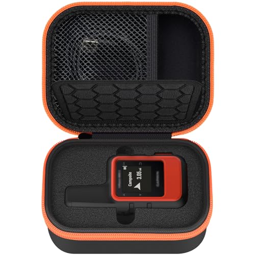Satellite Communicator Case Compatible with Garmin InReach Mini 2/010-01879-00 InReach Mini for Camping & Hiking (Black+Orange Zipper)