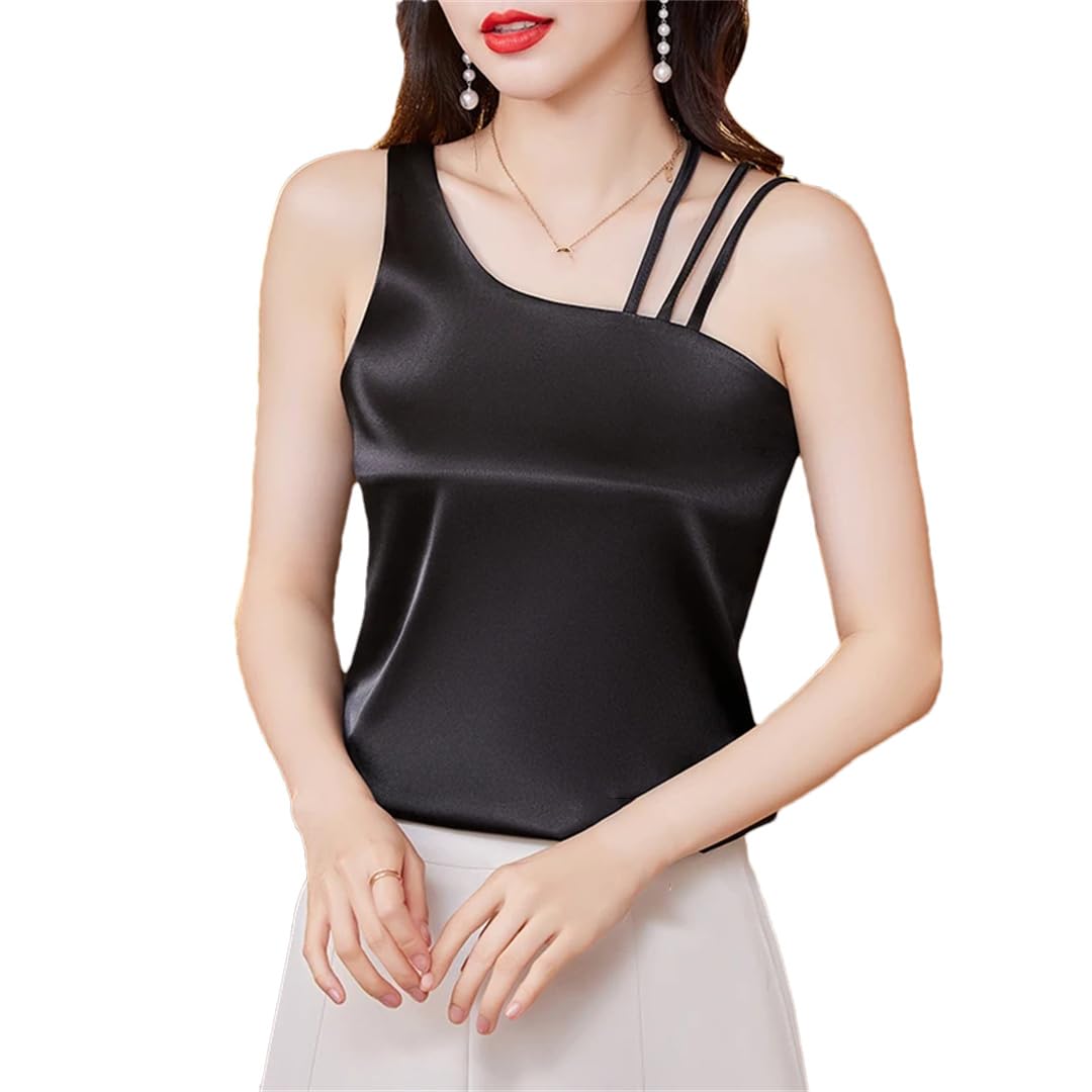 Canotte senza maniche da donna Tinta unita Indietro Croce Estate Camisole