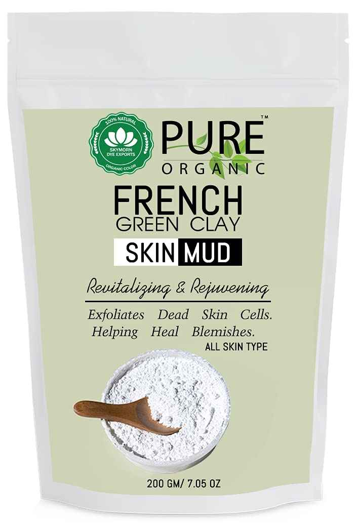 French Green Clay Skin Mud For Revitalizing And Rejuvenating Face Pack 200gm