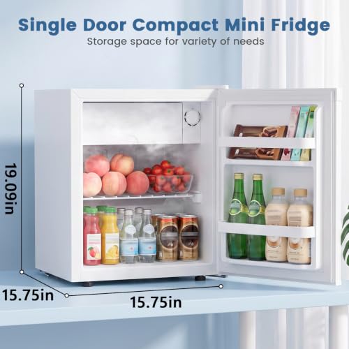 Image of COWSAR 1.3 Cu.Ft Mini Fridge, Reversible Single Door Compact Refrigerator