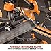 Evolution Power Tools R185SMS+ Sliding Miter Saw with Multi-Material Cutting, 45 Degree Bevel, 50 Degree Miter, 210 mm Slide, Blade Included Cuts Wood Plastic Metal & More, 7-1/4