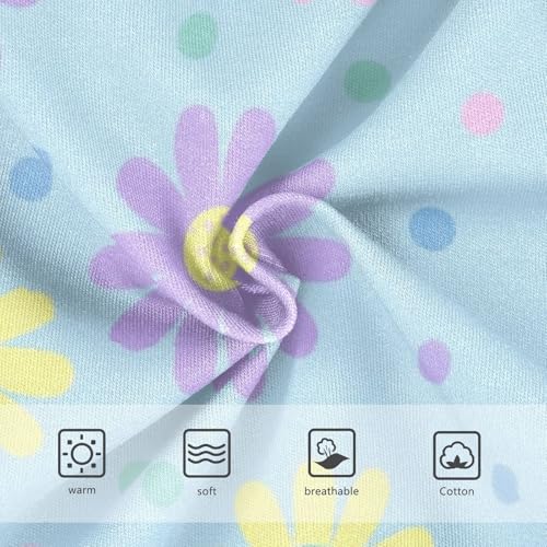 Aesthetic Toddler Underwear Floral 2t Cotton Cute Panties Girl Pastel Daisies Polka Dots Light Blue Briefs Undies Kids3