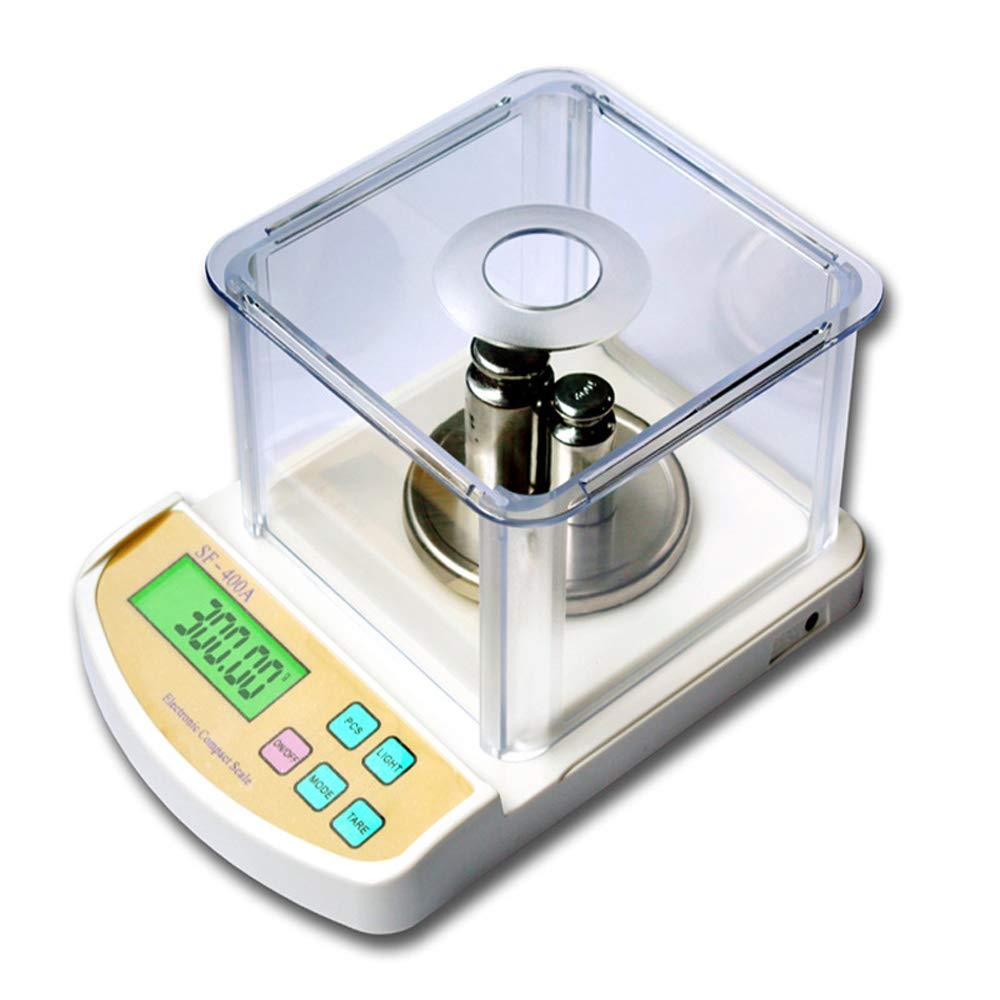 Digital Electronic Jewelry Scale Precision 0.01g Lab Balance Weight Scales with Windshield Multifunctional Measuring