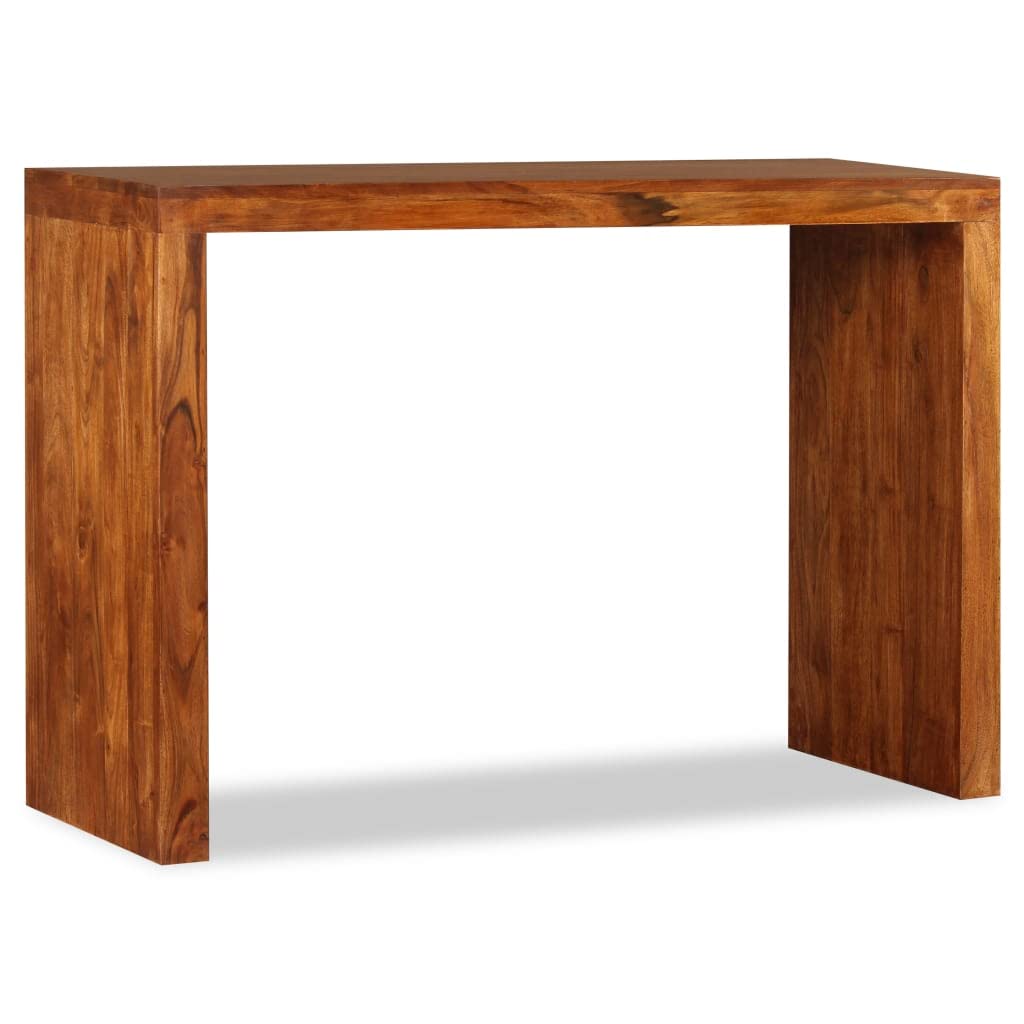 Générique Tavolo consolle in legno massiccio acacia finitura miele 110x40x76 cm | Realizzato a mano, legno duro tropicale, piano robusto, ideale come credenza o tavolo da corridoio