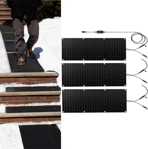 階段用雪解けマット 歩道用暖房屋外マット 電気滑り止めゴム雪暖房マット 屋根氷融解マット 階段階段 私道 冬 除雪
