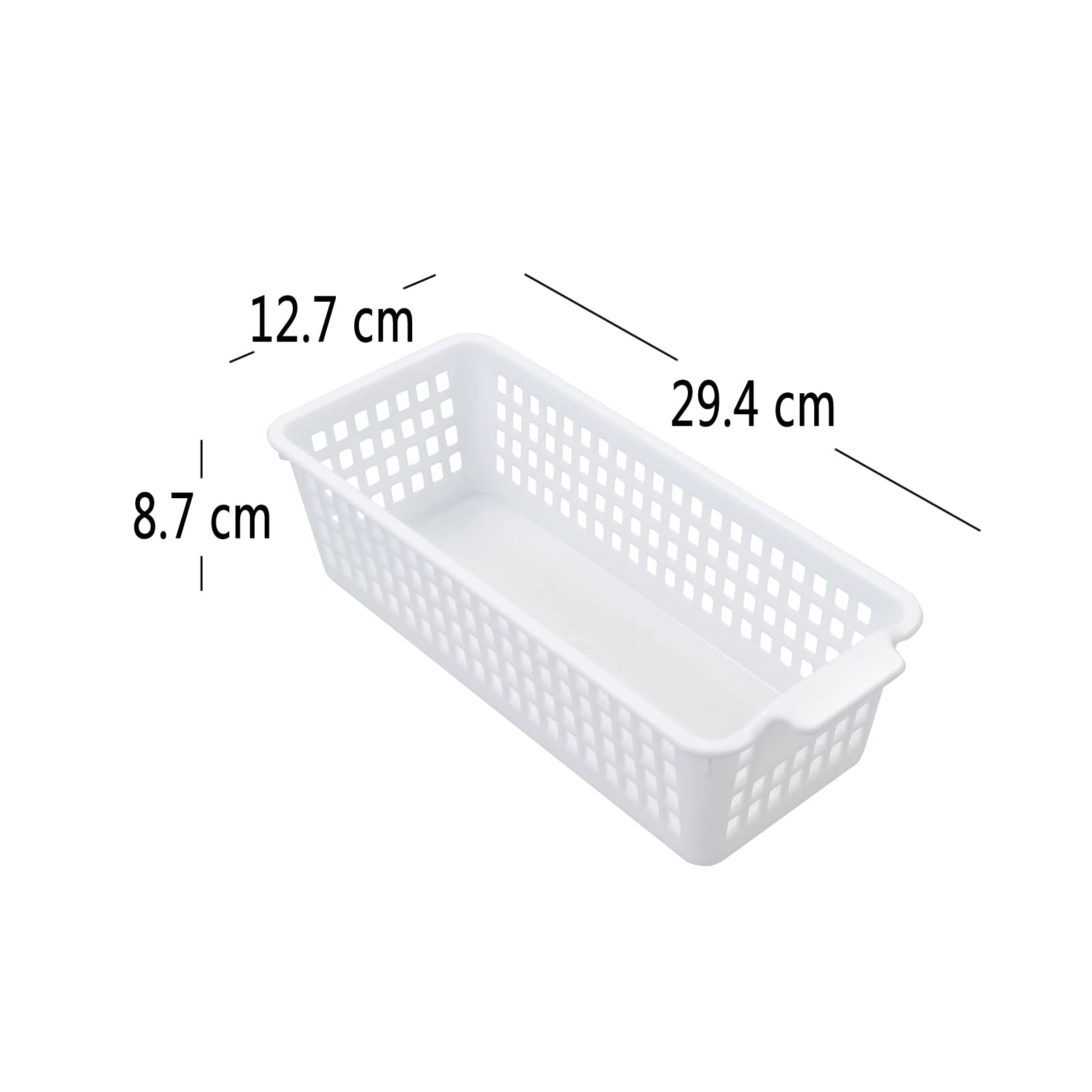 Kiddream 2 Cestini Impilabili In Plastica Per Armadio Grigi: 91x71x13 Cm, A Rete Con Manici, Portatili E Traspiranti