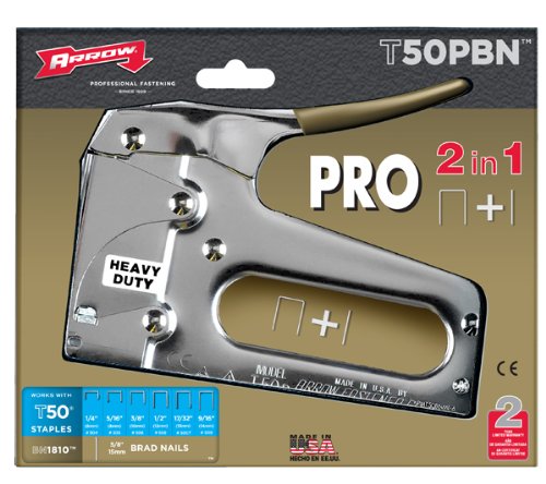 Vista 2 de Arrow Fastener Pistola de grapas y clavos profesional T50PBN