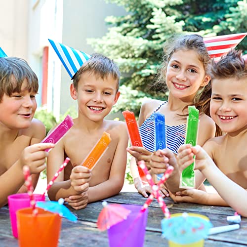 150 Pack Popsicle Bags, Diy Zipper Ice Pop Bags For Ice Cream Candy Yogurt Tubes Party Favors For Kids Healthy Snacks, Disposable Popsicle Pouches With Silicone Funnel #TOP4