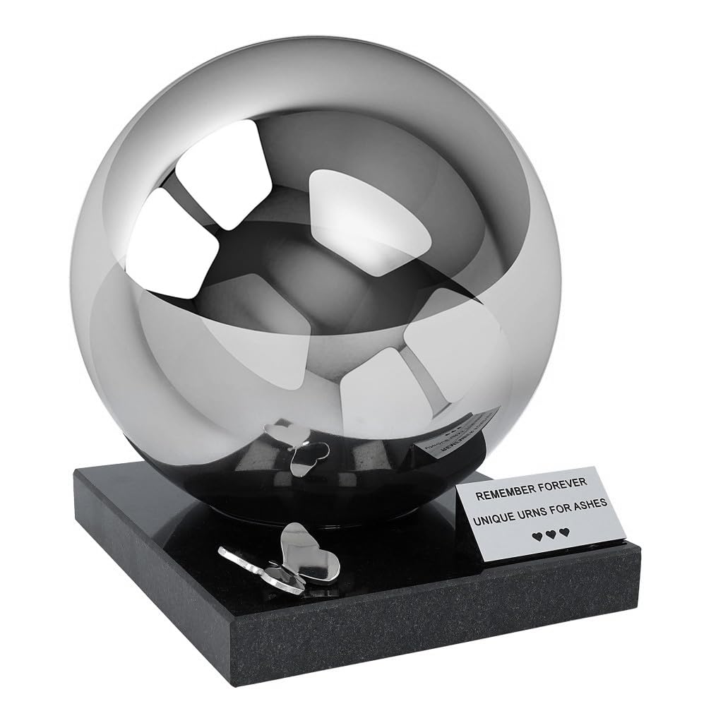 Gregspol LtdGregspol Ltd Stainless Steel urn for Garden XL Size urn for Human Ashes Outdoor Companion urn for Two Waterproof Big urn for Parents or for Marriage (Butterfly)