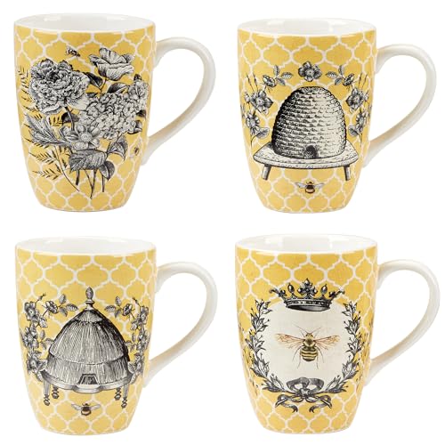 Set de 4 Mugs French Bees 20 oz Certified International miniatura 2