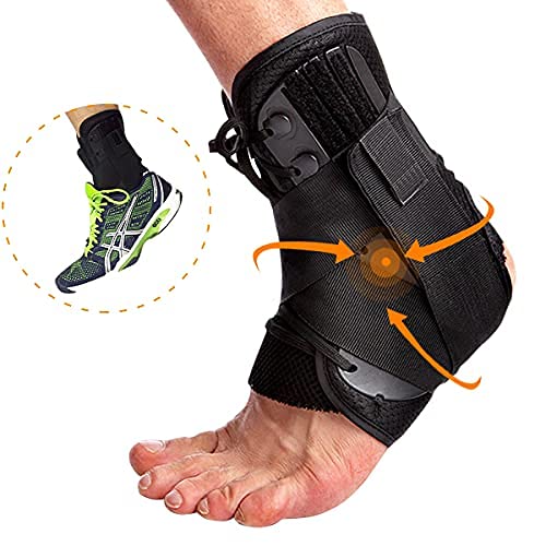 Ankle Support Braceï¼ŒAdjustable Ankle Wraps for Women and Men, Lace Up Breathable for Sports Running Basketball Volleyball, Ankle Brace for Sprained Ankle, Ankle Stabilizer