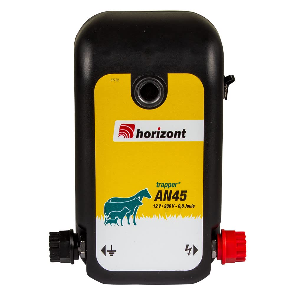 Horizont Fence Fence 12V / 230V - trapper AN45 - per principianti e agricoltori hobbistici, recinzione elettrica, recinzione elettrica, recinzione elettrica, per recinzioni piccole