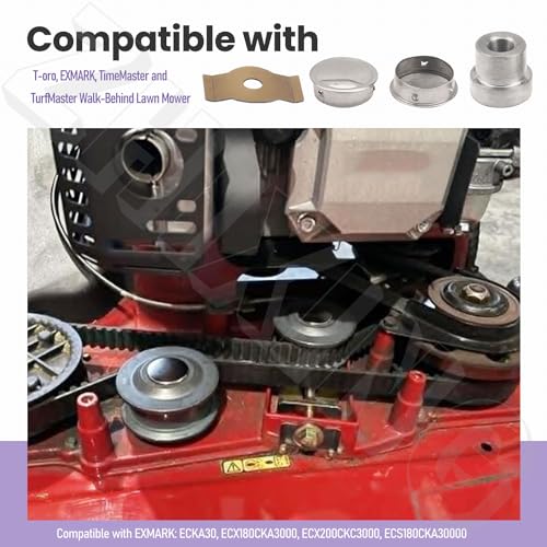 126-7890 Pulleys/Idler Kit & Mower Belt Compatible with Toro Timemaster Walk Behind Mower 126-7890 126-0316 131-4506 126-5880 131-4509 Fits Model 22207 22210 22215 22225 22235 20975 20977 22205TE - Thumbnail 3