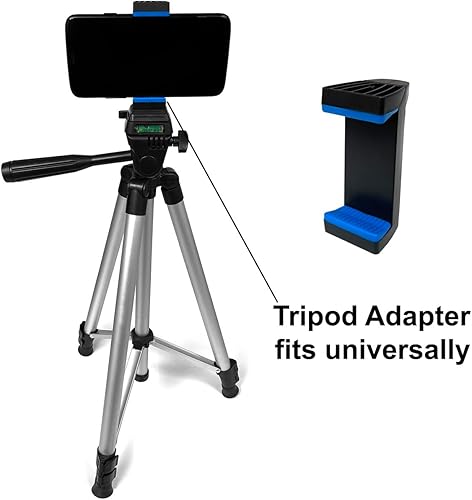 Miniatura 2 de Acuvar Trípode universal delgado para teléfono inteligente con agarre de goma protectora suave para iPhone, Android y todos los teléfonos