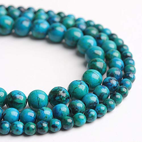 Image of Natural Stone Beads Phoenix Stone 8mm Polished Round Smooth Gemstone Beads for Jewelry Making 15 Inch(Phoenix Stone,8mm)