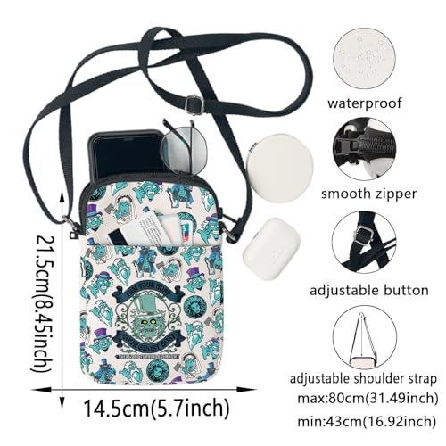 KEYCHIN Haunted Movie Crossbody Bag Hitchhiking Ghosts Gifts Horror Ghost Shoulder Bag Haunted Ghost Movie Merchandise2