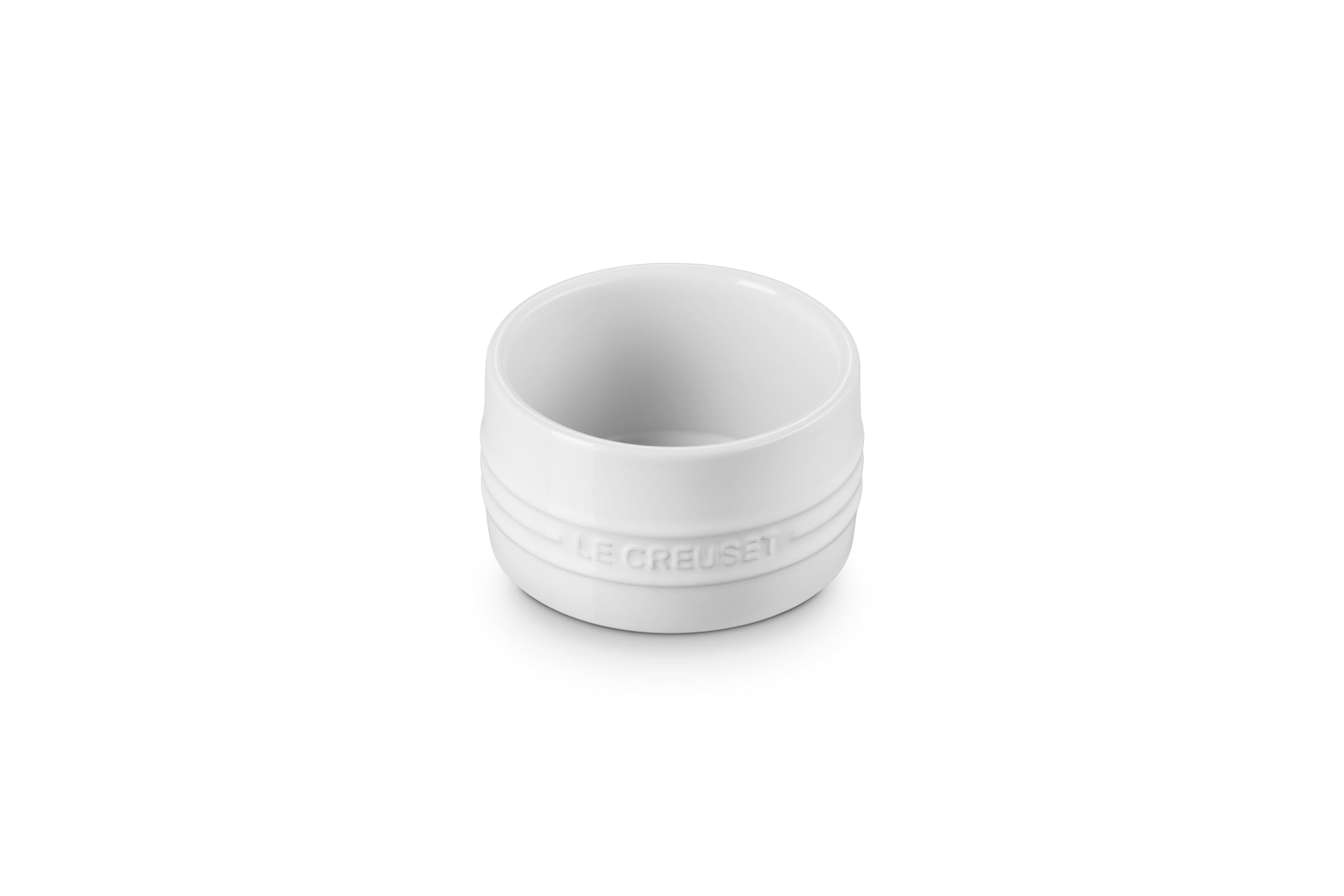 Le CreusetStoneware Round Straight Wall Ramekin, 6.75oz., White