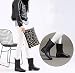 Bota Agua Mujer Jardín Trabajo Lluvia Botas Antideslizante Wellington Boots Negro 40