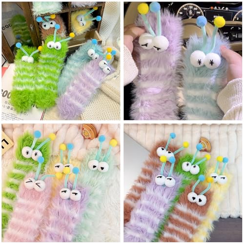 Image of TFTSR Crazy Funny Fuzzy Silly Socks for Kids Women,Girls Fluffy Slipper Novelty Fun Socks,Boy Men Cute Cozy Soft Animal Socks
