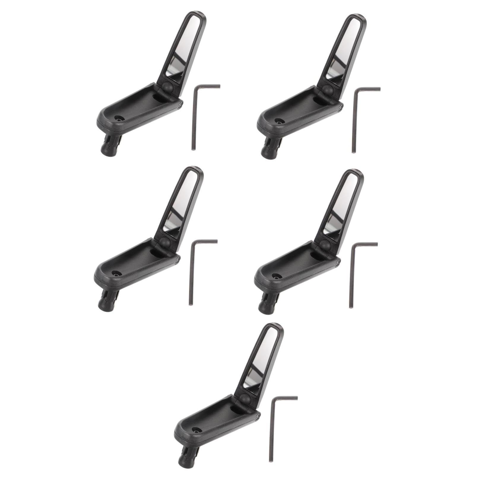 5 Pièces Rétroviseur de Vélo Réfléchissant pour Guidon Accessoire de Cyclisme Durable avec Élargie Installation Facile Accrue pour Vélo de Route Électrique