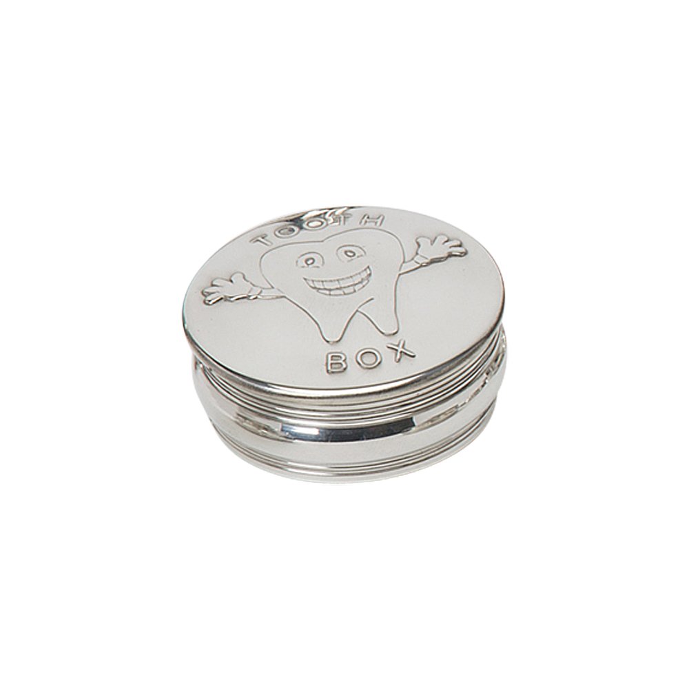 Edwin Blyde Pewter & Co Children's Tooth Box Design Trinket Box, 50 Mm,