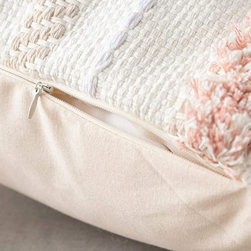 Blue Page SQ1029-PINK-30X50 Boho Throw Pillow Covers Tufted Decorative Pillows Cover thumb #7