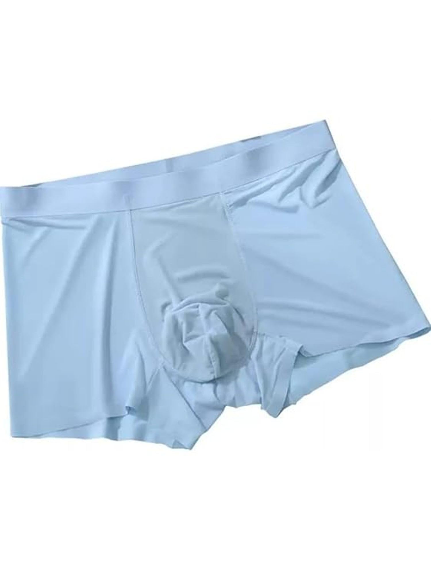 Ultra-Comfort Ice Silk Lycra Underwear | Moisture-Wicking, Breathable Boxers for Men | Seamless Design-Pack of 1 (SV_2525__)