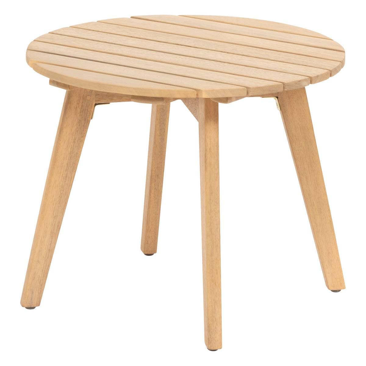 Table d'appoint de jardin ronde Olvinia en acacia Hespéride