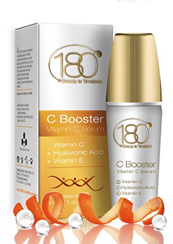 Vitamin C Serum for Face - C Booster With Hyaluronic Acid and Vitamin E - Anti Wrinkle - Anti Aging - Skin Repair For Age Spots and Sun Damage - For Men and Women