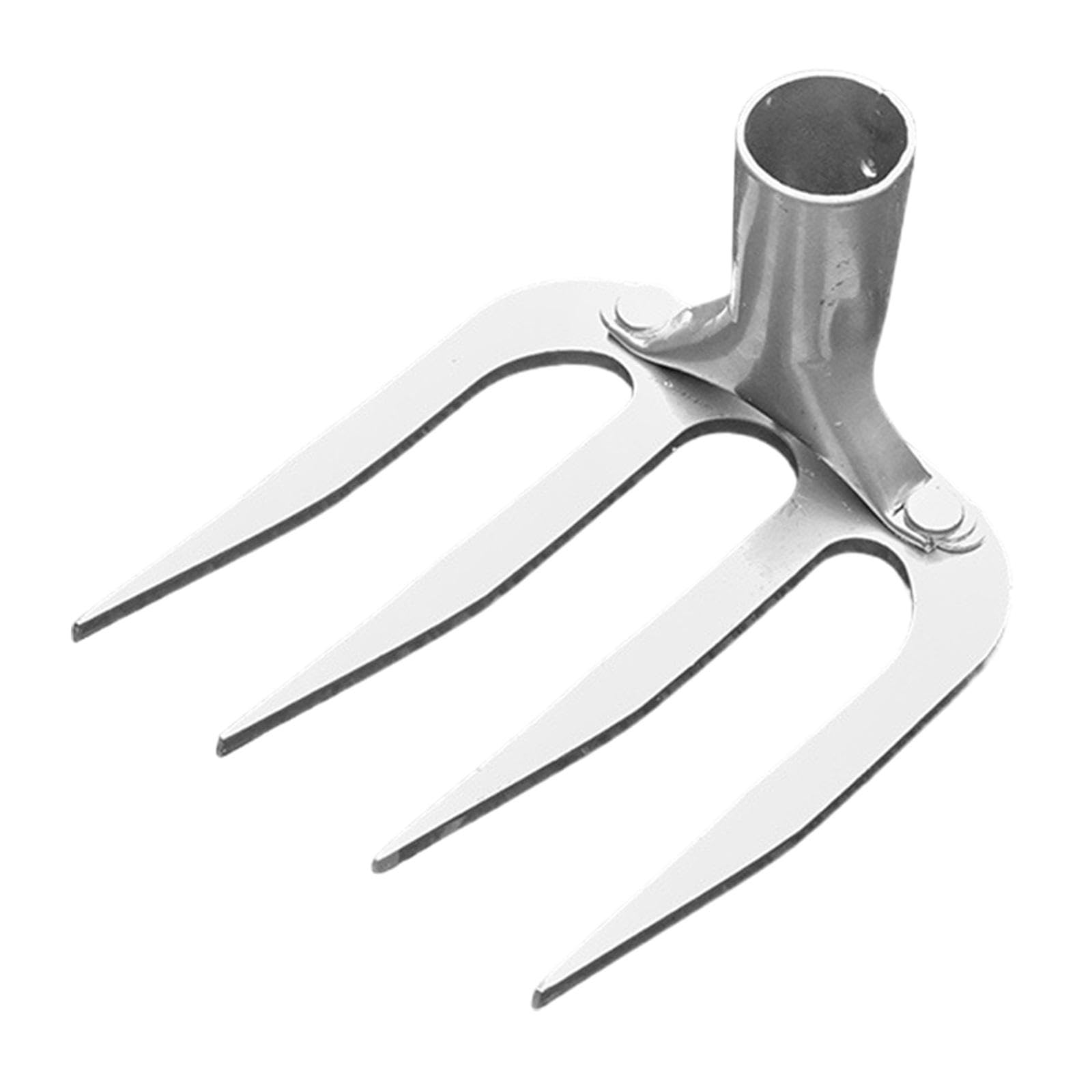 MagiDeal Cabezal de rastrillo de jardín, Cabezal de rastrillo de desmalezado, Cabezal de rastrillo agrícola, Cabezal de de jardinería, para Cultivar, 4 Dientes pequeños