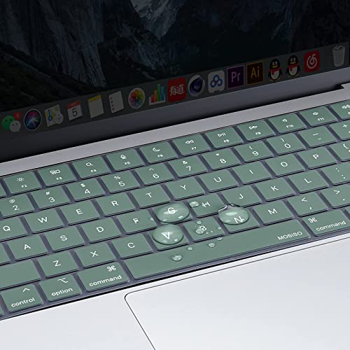 Mosiso MO-KC-NWST21-14PM-MDGR Keyboard Cover Skin Compatible With Macbook Air 15 M3 A3114 M2 A2941/Air 13.6 M3 A3113 M2 A2681/Pro 14 M3 M2 M1 A2918 A2992 A2779 A2442/Pro 16 M3 M2 M1 A2991 A2780 A2485 thumb #4