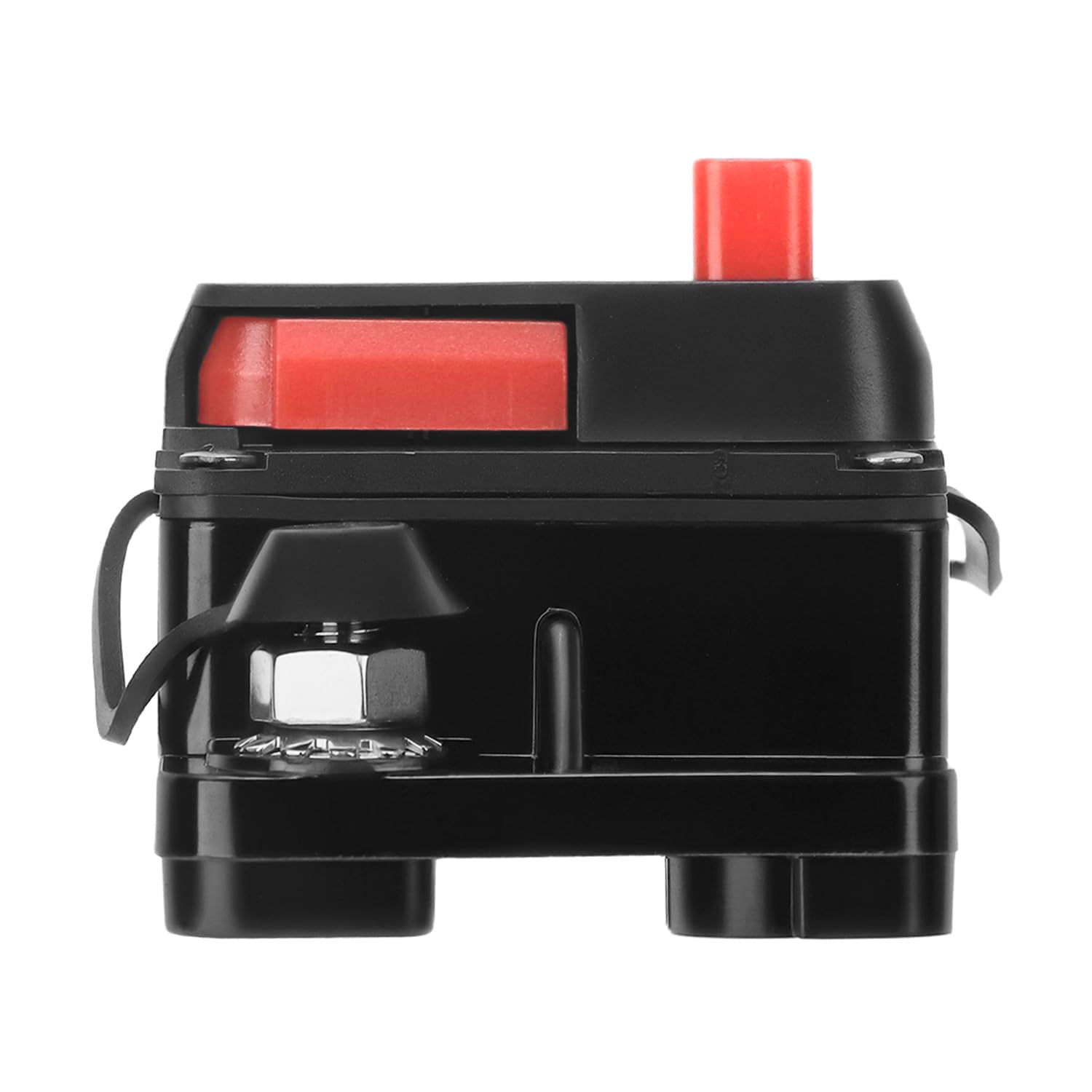 QWORK® Wyłącznik automatyczny 60 A z ręcznym resetowaniem 12 V-48 V DC, wodoodporny, inline, do silników trolingowych, samochodów, łodzi, ciężarówek