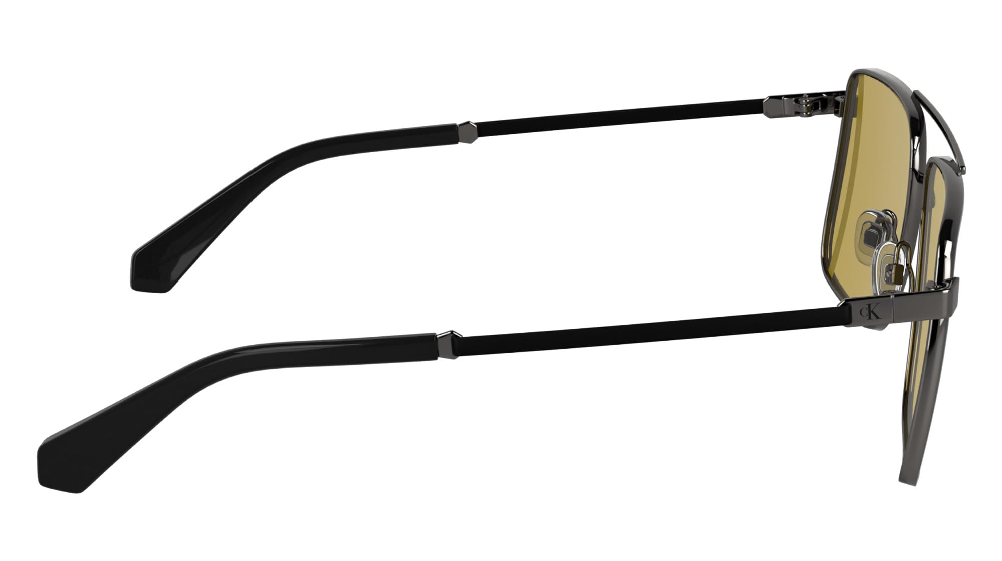 Calvin Klein Gafas de sol para hombre Jeans CKJ25201S – Rutenio oscuro con lentes de caramelo sólido, Rutenio oscuro, Talla única
