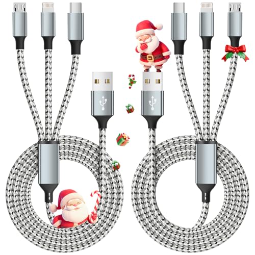 MPATIBY Multi Charging Cable, (2 Pack 4FT) Multi USB Charger ...