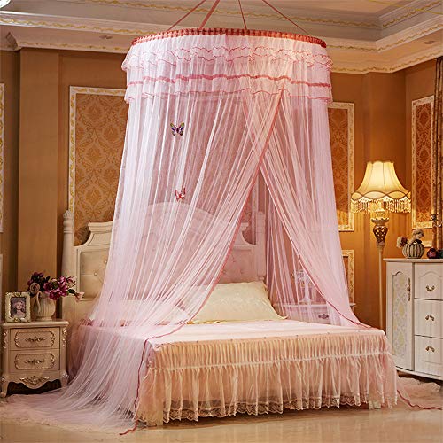 Moustiquaire auvent de lit AKT universelle grand format protection intégrale dentelle